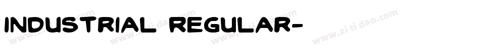 Industrial Regular字体转换
